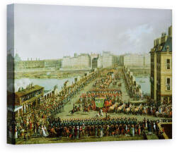 Norand Tablou Canvas - Jacques Bertaux - Procesiunea imperiala revenind la Notre Dame pentru ceremonia sacra din 2 decembrie 1804 (B53817)