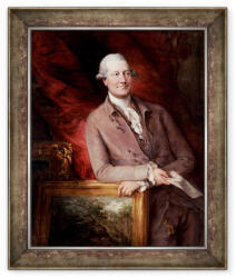 Norand Tablou inramat - Thomas Gainsborough - Portretul lui James Christie 1730-1803 (B_GOLD_1154231)