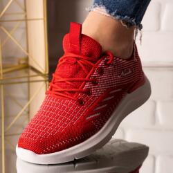 Sofiastore Sneakersi dama din material textil Rosu Leyla (F212_RED_2B93)