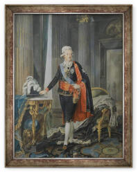 Norand Tablou inramat - Niclas II Lafrensen - Regele Gustav al III-lea al Suediei 1746-92 1792 (B_GOLD_128591)