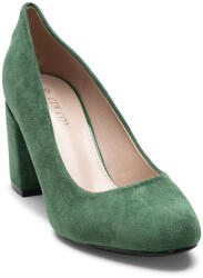 Sofiastore Pantofi dama cu toc patrat din piele ecologica intoarsa Verzi Kalista (C-102A-verde)