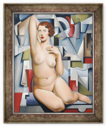 Norand Tablou inramat - Catherine Abel - Sezat cubist Nud (B_GOLD_428099)