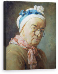 Norand Tablou Canvas - Jean-Baptiste Simeon Chardin - Autoportret cu ochelari (B66427)