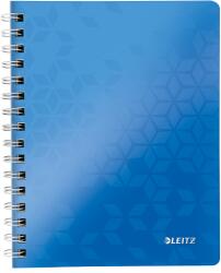 Leitz Caiet cu spirala A5, 80 file, dictando, albastru, LEITZ WOW (L-46390036) - roveli