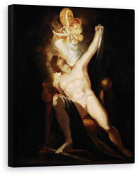 Norand Tablou Canvas - Henry Fuseli - Paradisul pierdut al lui Ioan Milton, Satana si nasterea pacatului Cartea II, 746-758, Pictura nr. 6 din Galeria Milton (B1071032-4050)