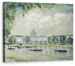 Norand Tablou Canvas - Alfred Sisley - Peisaj de-a lungul Senei cu Institutul de France si Pont des Arts (B2970763-4050)
