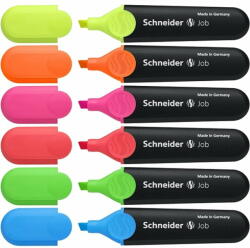 Schneider Textmarker SCHNEIDER Job, varf tesit, 6 buc/set (S-115096) - roveli