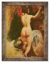 Norand Tablou inramat - William Etty - Femeie Nud vazut din spate (B_GOLD_417047)