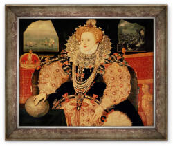 Norand Tablou inramat - Scoala Engleza - Portretul Armada al Reginei Elisabeta I (B_GOLD_1648)