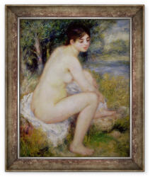 Norand Tablou inramat - Pierre Auguste Renoir - Nud intr-un peisaj (B_GOLD_19114)