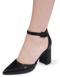 Sofiastore Pantofi dama din piele ecologica Negri Gina (Y7058_3C1C)