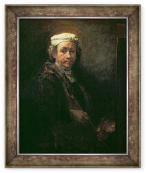 Norand Tablou inramat - Rembrandt Harmensz van Rijn - Portretul Artistului la sevaletul sau (B_GOLD_267677)
