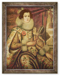 Norand Tablou inramat - Scoala flamanda - Margareta de Austria 1522-86 Ducesa de Parma (B_GOLD_240241)