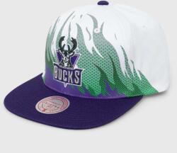 Mitchell&Ness pamut baseball sapka MILWAUKEE BUCKS fehér, mintás - fehér Univerzális méret