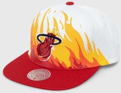 Mitchell&Ness pamut baseball sapka MIAMI HEAT fehér, mintás - fehér Univerzális méret