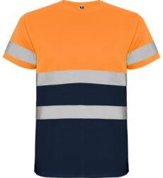 Roly Tricou tehnic Hi-Vis Roly Delta, pentru barbati, Bleumarin/Portocaliu Fluorescent, S HV93100155223