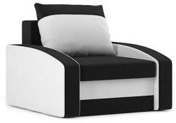  HEWLET fotel, normál szövet, hab töltőanyag, szín - fekete / fehér