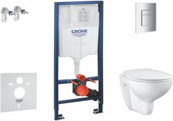 GROHE Solido - Set pentru montare încastrată, toaletă și capac Bau Ceramic, softclose, clapetă Even, crom SANI15BB1100 (SANI15BB1100)