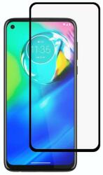 Temp-glass63127376196 Motorola Moto G Power teljes lefedettséget biztosító karcálló, ütésálló kijelzővédő üvegfólia Fekete kerettel, tempered glass, törlőkendővel (Temp-glass63127376196)