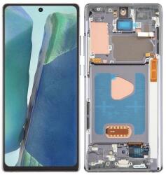 NBA001LCD1011200277399 Samsung Galaxy Note20 / Note20 5G OLED kijelző érintővel Szürke kerettel előlap (NBA001LCD1011200277399)