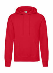 Fruit of the Loom Férfi kapucnis hosszú ujjú pulóver Fruit of the Loom Classic Hooded Sweat 3XL, Piros