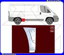 OPEL MOVANO C 2021.06-tól Hátsó sárvédő első rész jobb: 37cm "rövid kivitel" (tengelytáv: 3000mm) (külső javítólemez) KLOKKERHOLM 2097562