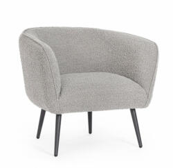  VANELLE design boucle fotel - szürke/fehér (BIZ-0748312)