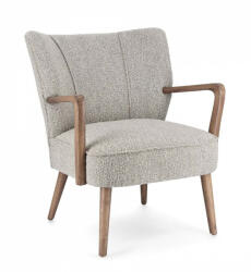 MORITZ design boucle fotel - szürke (BIZ-0748254)