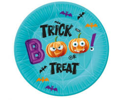 Godan Halloween, Boo papírtányér 6 db-os 18 cm (MLG160611)