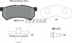 TEXTAR set placute frana, frana disc TEXTAR 2614101 (2614101)