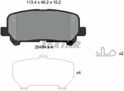 TEXTAR set placute frana, frana disc TEXTAR 2543401 (2543401)