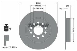 TEXTAR Disc frana TEXTAR PRO 92342703 (92342703)