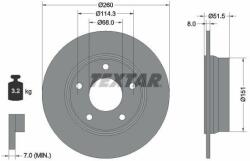 TEXTAR Disc frana TEXTAR PRO 92335803 (92335803)