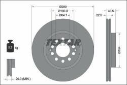 TEXTAR Disc frana TEXTAR PRO 92342603 (92342603)