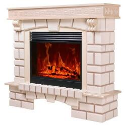 Art Flame MIRABELLA & NAZARII 1328x1136x385 mm jasmine white