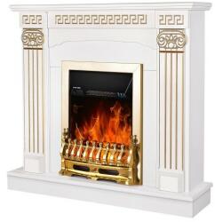 Art Flame GALILEO gold & CALISTO 1100x1000x330 mm white