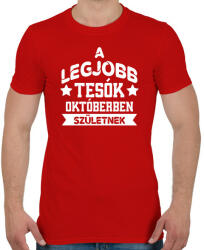 printfashion Legjobb tesó - Hónappal - Férfi póló - Piros (14063687)