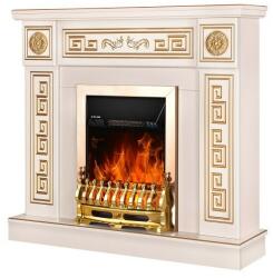 Art Flame GALILEO gold & VERSAILLES 1100x960x300 mm ivory white