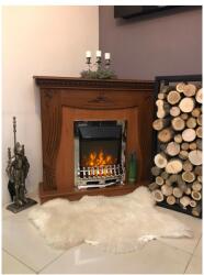 Art Flame GALILEO gold & NAPOLI 1100x1016x300 mm walnut brown