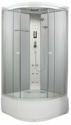 Sanotechnik BALI komplett hidromasszázs zuhanykabin íves fehér 90x90x205 cm PR55 (PR55)