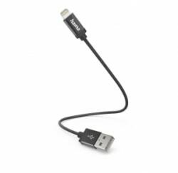 Hama USB-A - Lightning töltőkábel 0, 2m fekete (201578)