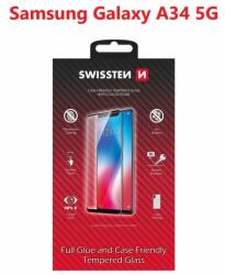 SWISSTEN Full Glue Samsung A346 Galaxy A34 5G 3D üvegfólia - fekete (54501836)
