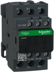Schneider Electric TeSys D - LC1D25B5 - LC1D AC mágneskapcsoló, 11kW/25A (400V, AC3) , csavaros csatlakozás, 1Z+1NY, 24VAC tekercsfeszültség, 50Hz (LC1D25B5)