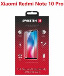 SWISSTEN Full Glue Xiaomi Redmi Note 10 Pro 3D üvegfólia - fekete (54501807)