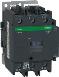 Schneider Electric TeSys D - LC1D80P5 - LC1D AC mágneskapcsoló, 37kW/80A (400V, AC3) , csavaros csatlakozás, 1Z+1NY, 230VAC tekercsfeszültség, 50Hz (LC1D80P5)