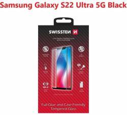 SWISSTEN Full Glue Samsung S908 Galaxy S22 Ultra 5G 3D üvegfólia - fekete (54501813)