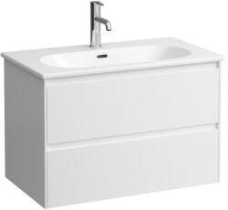 Laufen Lua 80 cm mosdószekrény mosdóval, matt fehér H8600872601041 (H8600872601041)