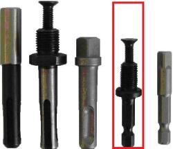 Modeco Tokmány adapter 1/4" hatszög befogás, 3/8" menet (03258)