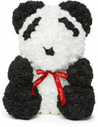  Rózsapanda - piros masnival - 40 cm A0221-PA (A0221-PA) - globalsales
