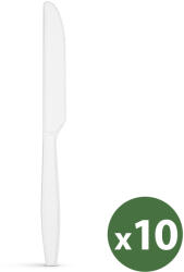 Többször használatos bioműanyag kés készlet - 10 db / csomag 57591A (57591A) - globalsales